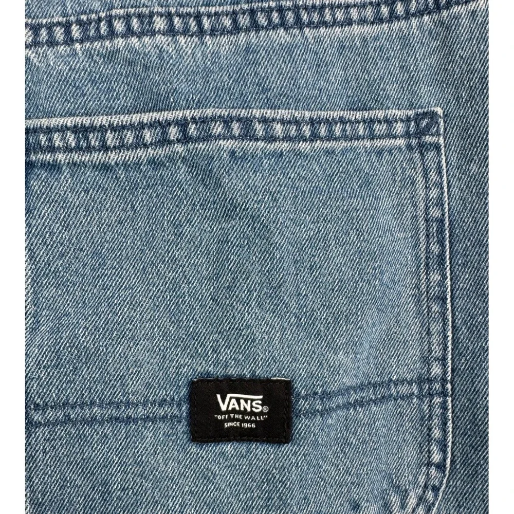 Vans Curbside jeans sz 28‎ Blue Wide Leg High Rise Carpenter Jeans